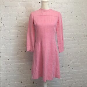 Jean Louis vtg 60s a-line dress pink size 6 Marshall field mod
